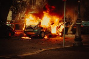 1 Dead after Fiery Car Crash on 10 Freeway [West Covina, CA]